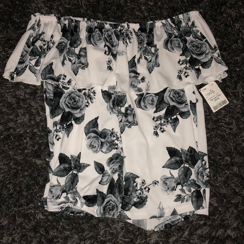 Floral off the shoulder top